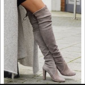 Steve Madden ‘Gorgeous’ taupe OTK boots